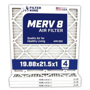 Filter King Carbon MERV 8 Air Filter 4-Pack
