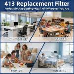 2-Pack 413 MERV 13 Filter for AprilAire