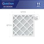 12x12x1 MERV 11 Air Filter 2-Pack