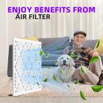 MERV 13 Pleated Air Filter 4-Pack, 19 7/8"x21 1/2