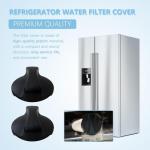 WELURE Refrigerator Water Filter Cap Replacement Black