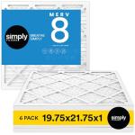 19.75x21.75x1 MERV 8 Air Filter 6-Pack
