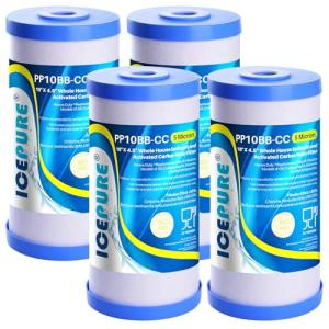 5 Micron 10" x 4.5" Whole House Water Filter 4-Pack