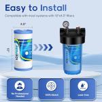 5 Micron 10" x 4.5" Whole House Water Filter 4-Pack
