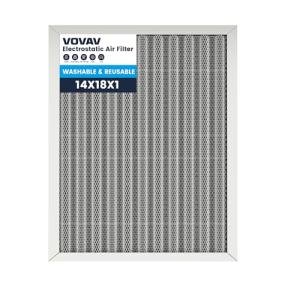 Washable 14x18x1 Electrostatic Air Filter - MERV 8