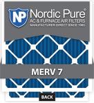 Nordic Pure MERV 7 AC Furnace Filters, 6 Pack