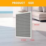 Washable 16x24x1 HVAC Air Filter, MERV 8