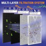 AISPA 2-Pack MERV 16 Air Filters, 16x25x3