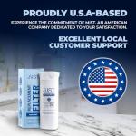 Mist XWF Refrigerator Water Filter Replacement (3 Pack)