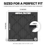 PuroAir MERV 13 Air Filters 12x12x1 (2 Pack)