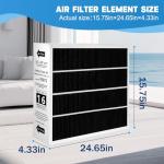 2 Pack Lennox Compatible 16x25x5 Furnace Filters