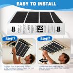 2 Pack Lennox Compatible 16x25x5 Furnace Filters