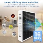 2 Pack MERV 16 20x25x5 Air Filters