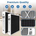 2 Pack MERV 16 20x25x5 Air Filters