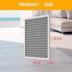 Washable 18x24x1 HVAC Air Filter, MERV 8