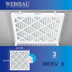 WEBISAU 12x12 Pleated Air Filter MERV 8 - 6 Pack