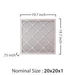 HG 20x20x1 MERV 8 Pleated Air Filter 12-Pack