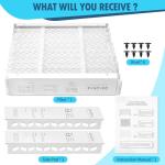 DerBlue 20x20x4 MERV 13 Furnace Filters - 2 Pack