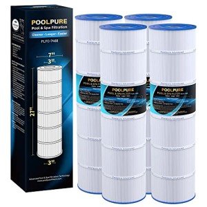 POOLPURE C-7468 Replacement Filter Cartridge 4 Pack