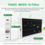 Merv 16 High Efficiency Filter for Lennox 16x26