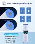 POOLPURE C-7468 Replacement Filter Cartridge 4 Pack