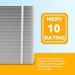 2 Pack Replacement MERV 10 Filters for Air Cleaners