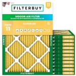 17x21x1 MERV 11 Air Filters for Pets (12-Pack)