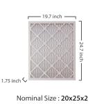 20x25x2 MERV 8 Air Filter 12-Pack