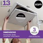 12x12x1 MERV 13 Air Filter 4 Pack