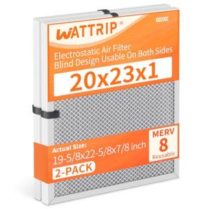 WATTRIP 2-Pack MERV 8 Washable Air Filters