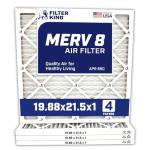 Filter King MERV 8 Pleated Air Filters 4-Pack