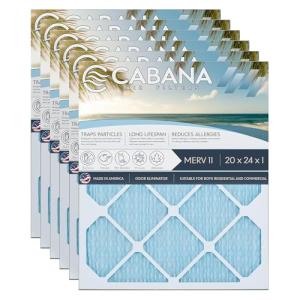 Cabana 6-Pack MERV 11 20x24x1 Air Filters
