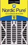Nordic Pure MERV 10 Carbon Air Filter 16x25x3
