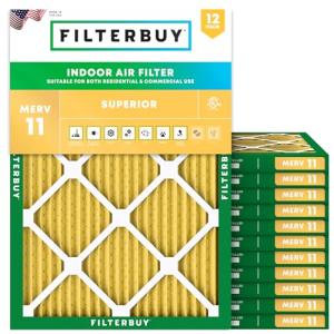 Filterbuy MERV 11 24x28 Air Filter 12-Pack