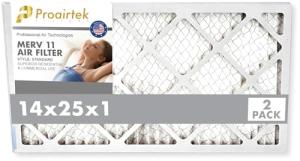 Proairtek MERV 11 Air Filters 14x25x1, 2-Pack