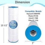 4-Pack Pool Filter Cartridges for Hayward C4030