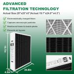 20x25x5 MERV 16 Carbon Air Filter - 2 Pack