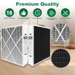 20x25x5 MERV 16 Carbon Air Filter - 2 Pack