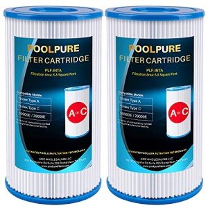 POOLPURE Type A/C Replacement Filter Pack of 2