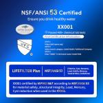 Lifefilter Plus NSF Certified Refrigerator Water Filters, 3 Pack