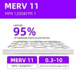 14x20x1 Pleated Air Filter 12-Pack MERV 11