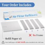 10x20x1 MERV 11 Air Filter Refills - 5 Pack