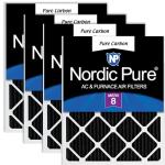 Nordic Pure 18x24 Carbon Pleated Air Filters 4 Pack