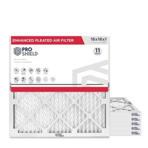 16x16x1 MERV 11 Pleated Filters - 6 Pack