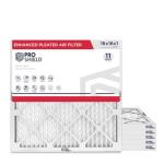 16x16x1 MERV 11 Pleated Filters - 6 Pack