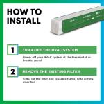 Filterbuy 25x5 MERV 8 Furnace Air Filters 2-Pack