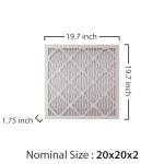 HG 20x20x2 Pleated Air Filter 4-Pack