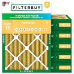 16x21x4 MERV 11 Pet Allergy Air Filter 6-Pack