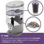 Gravity Water Filter Cartridge & Mineral Stones Replacement
