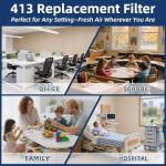 MERV 13 Replacement Air Filter, 16"x28"x4